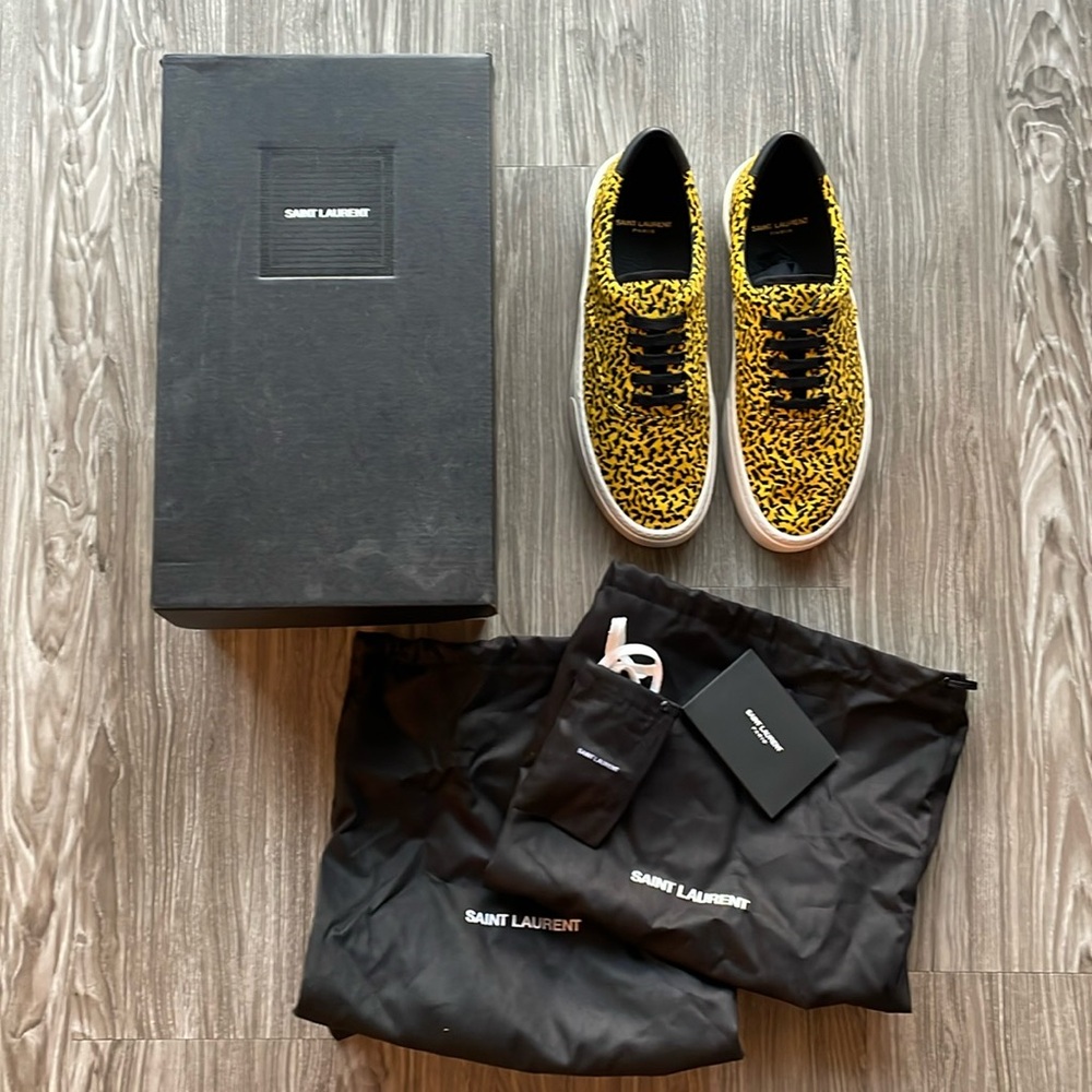 YSL Saint Laurent Venice Lace Up Sn - Picture 1 of 7